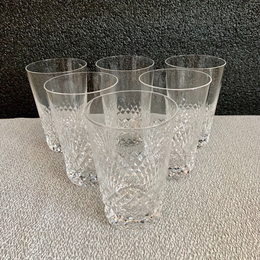 Vintage Mid-Century Modern Crystal Stemware Lowball Old Fashion - set of 6